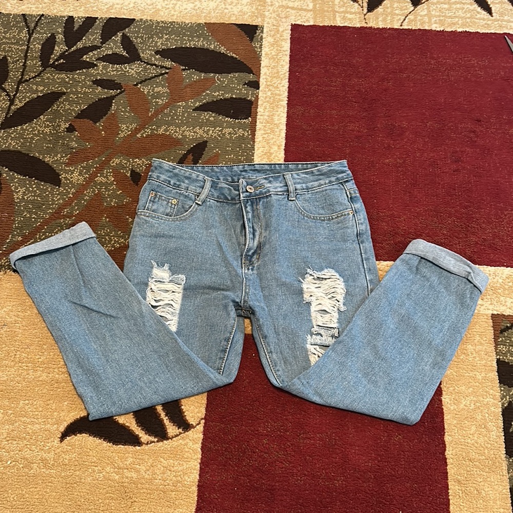 Blue Ripped Jeans - Picture 3 of 12